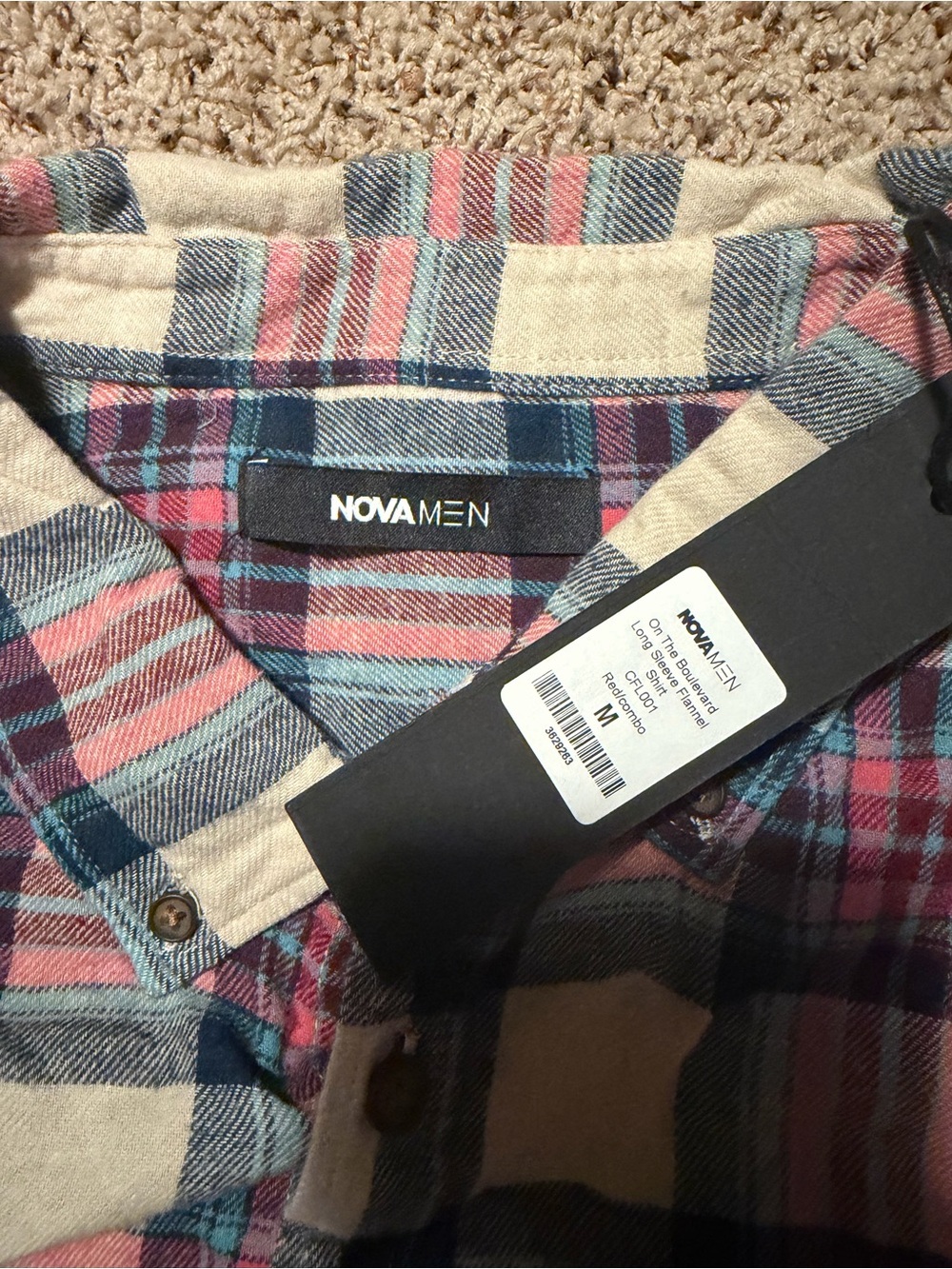NOVAMEN Brand new Men’s medium 2p flannel bundle - Picture 4 of 7